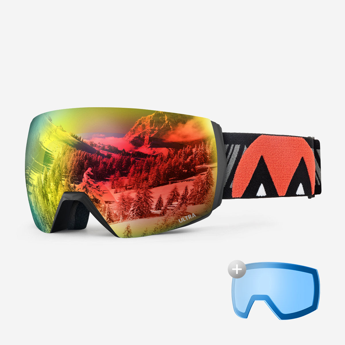 Ensemble lunettes de ski ULTRA + verres