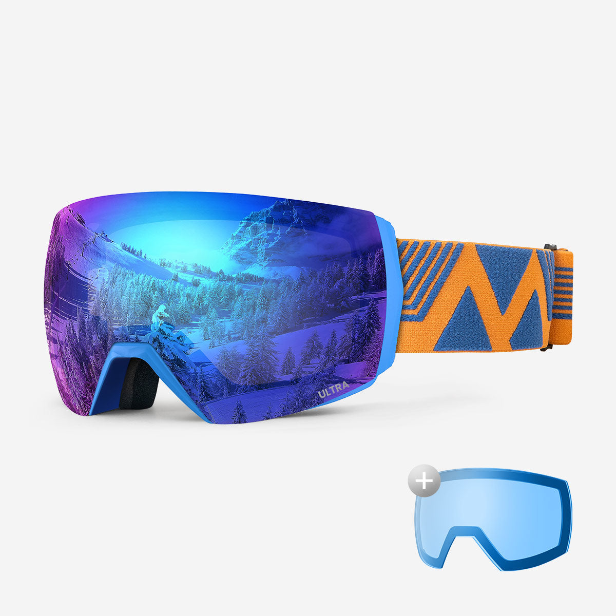 Ensemble lunettes de ski ULTRA + verres