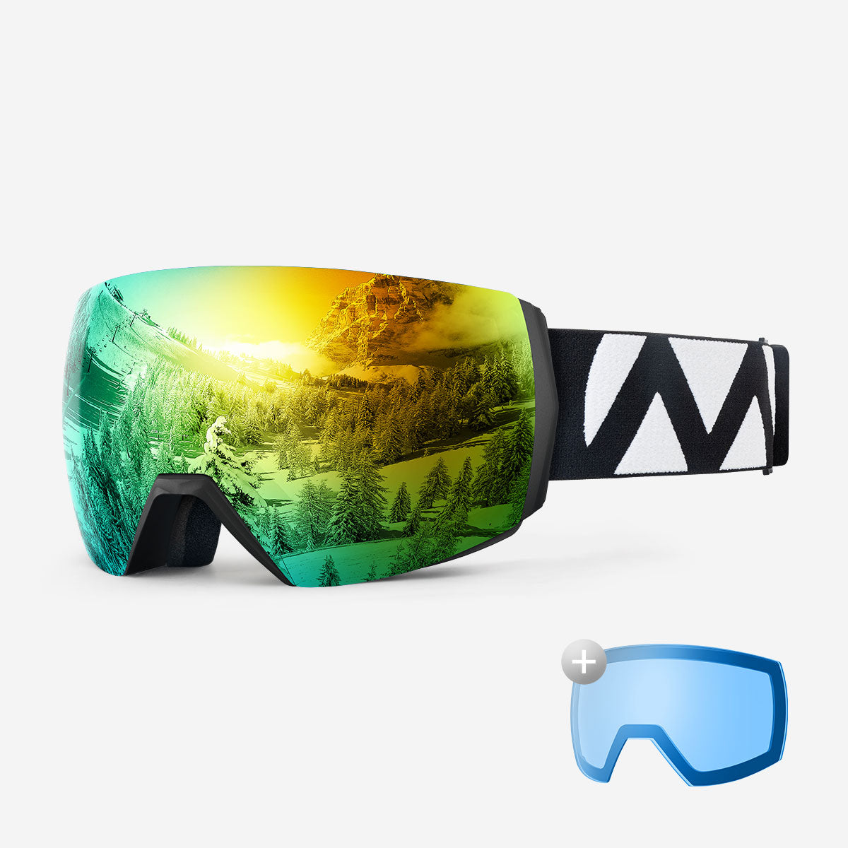 Ensemble lunettes de ski ULTRA + verres