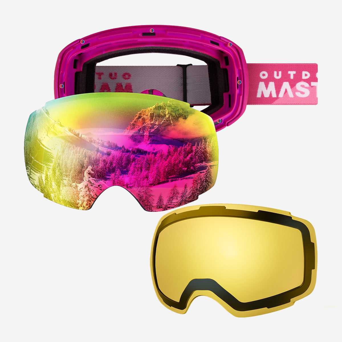 Pack lunettes de ski PRO + verres