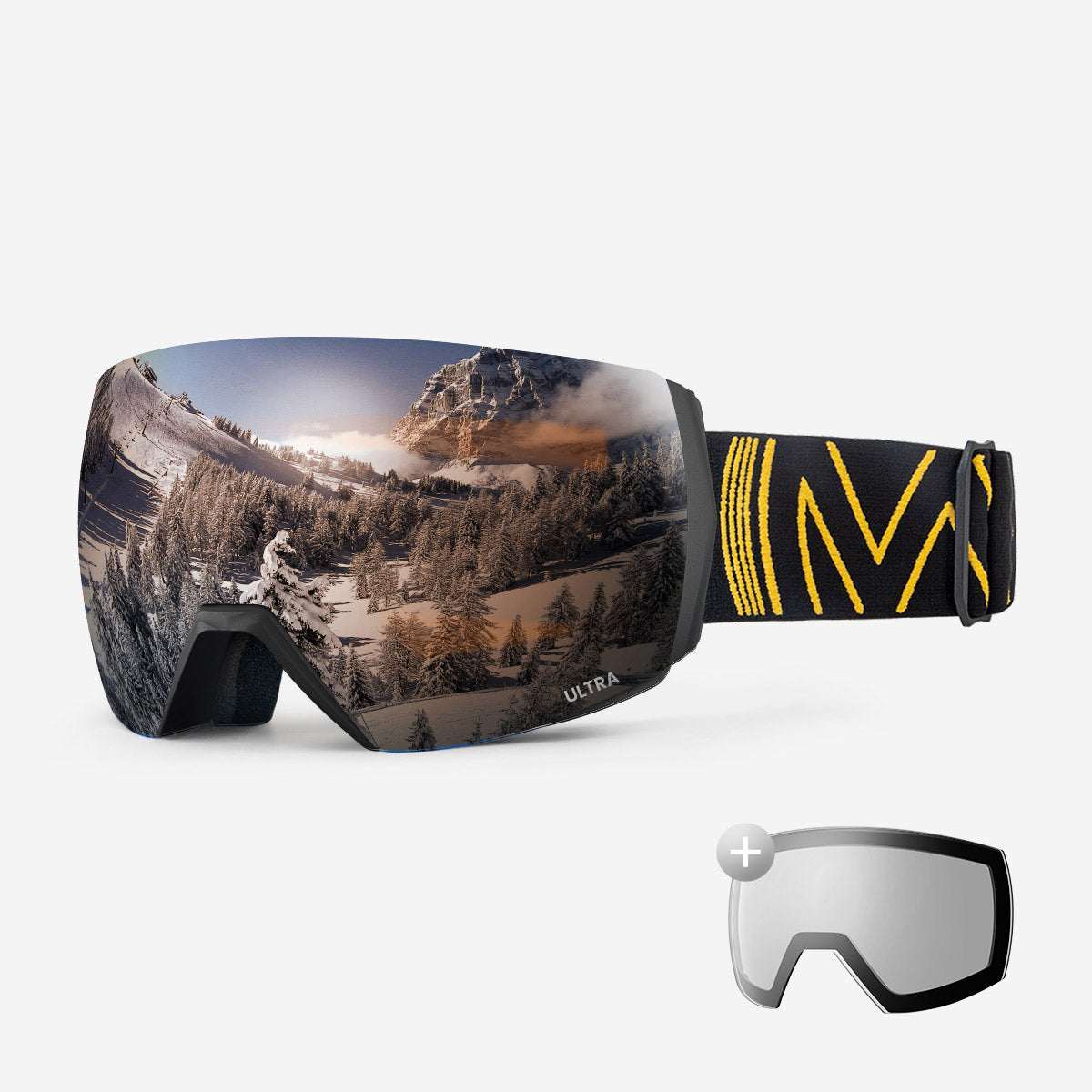 Ensemble lunettes de ski ULTRA + verres