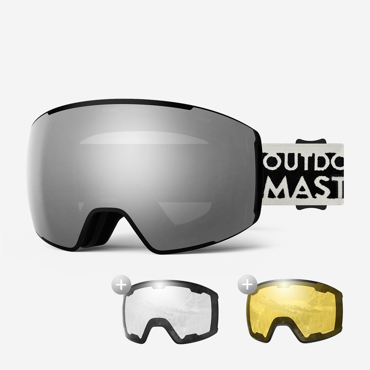 Ensemble lunettes de ski VISION + verres