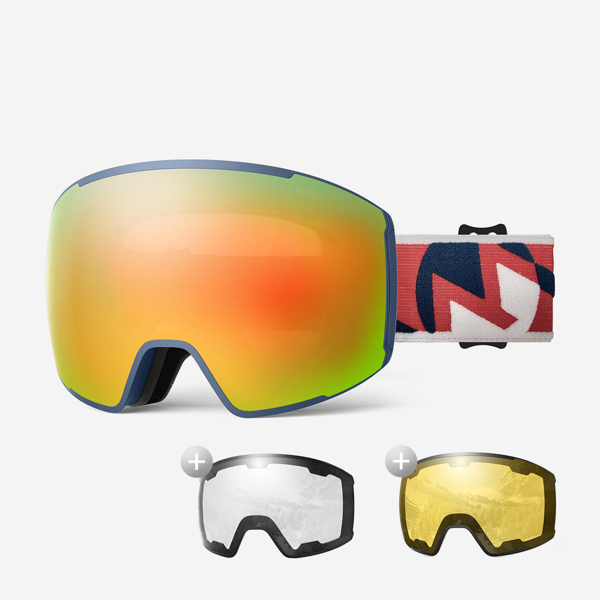 Ensemble lunettes de ski VISION + verres