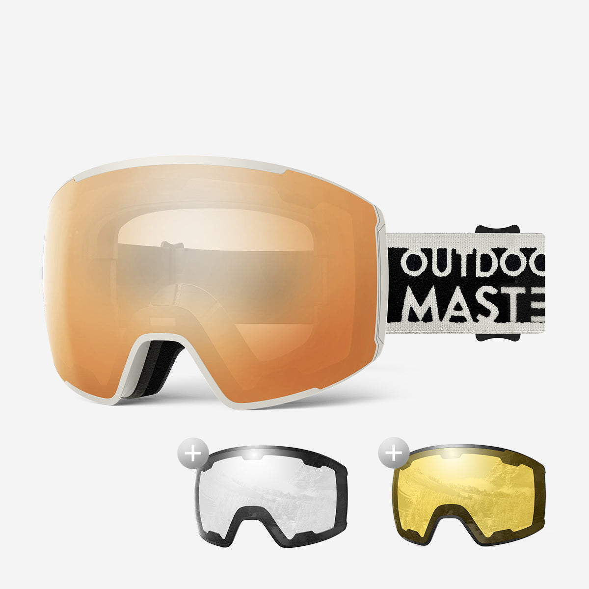 Ensemble lunettes de ski VISION + verres