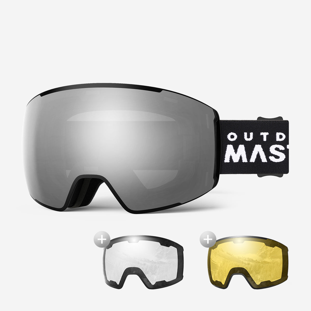 Ensemble lunettes de ski VISION + verres