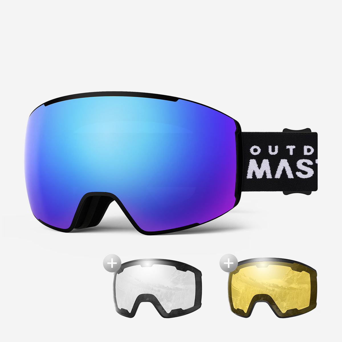 Ensemble lunettes de ski VISION + verres