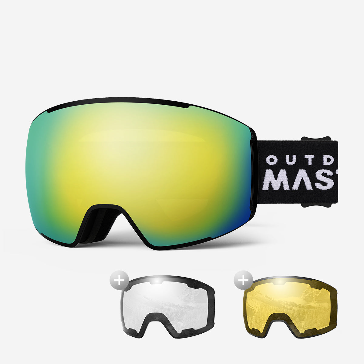 Ensemble lunettes de ski VISION + verres