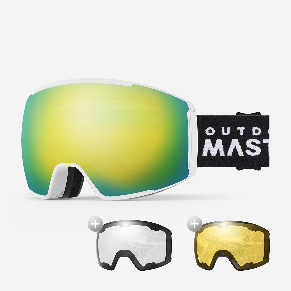 Ensemble lunettes de ski VISION + verres