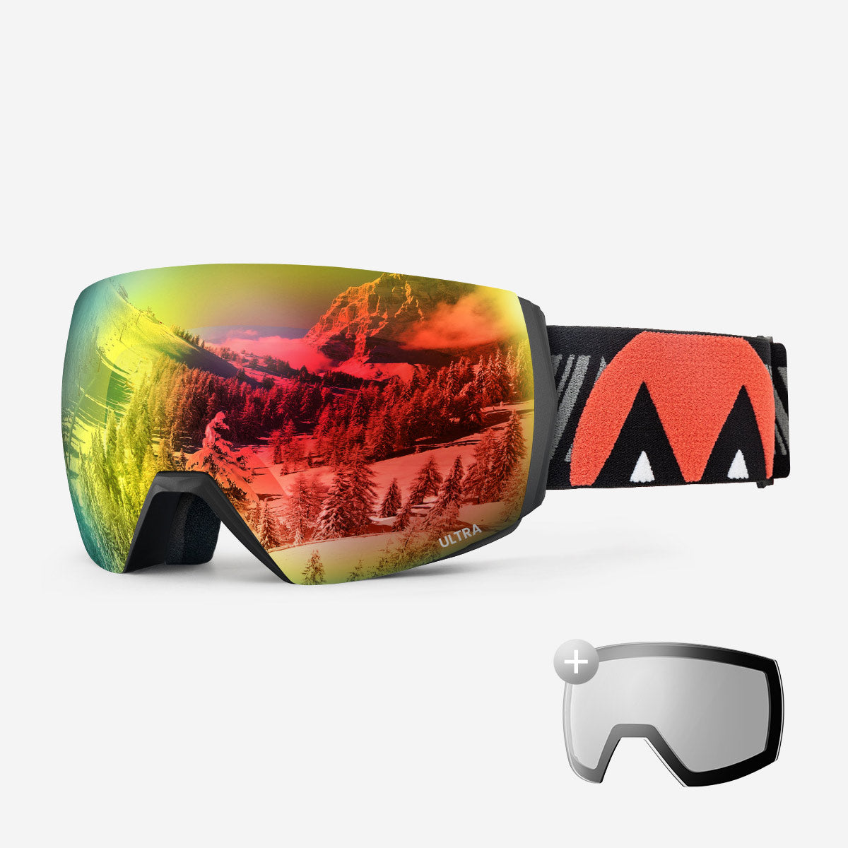 Ensemble lunettes de ski ULTRA + verres