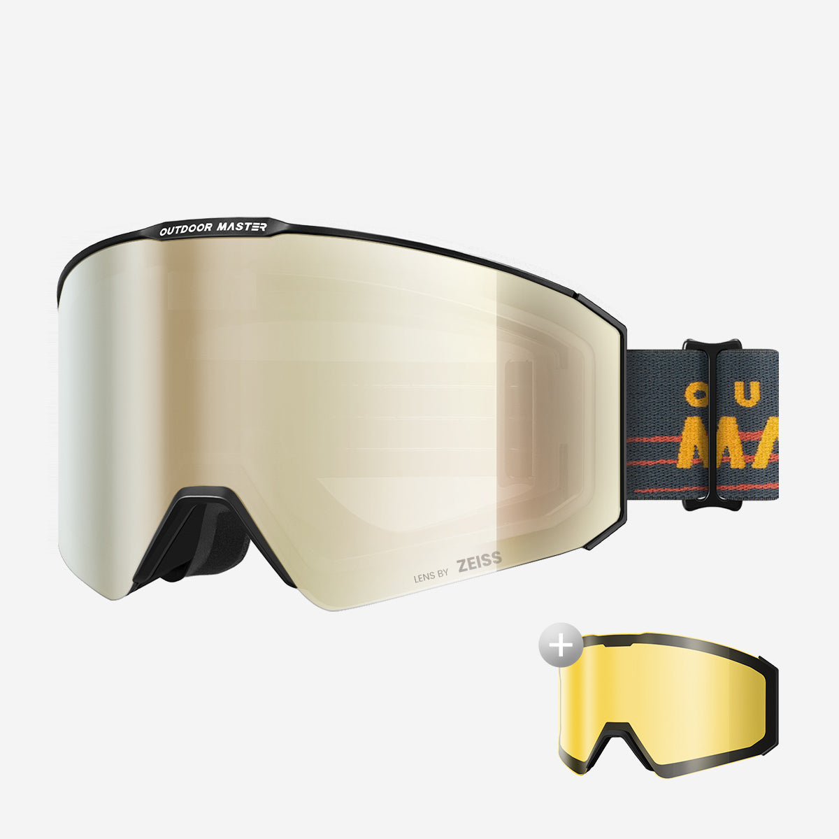 Masque de ski à verres cylindriques Zeiss FALCON