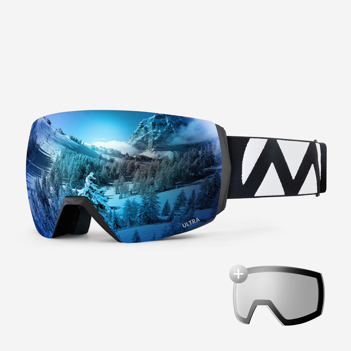 Ensemble lunettes de ski ULTRA + verres