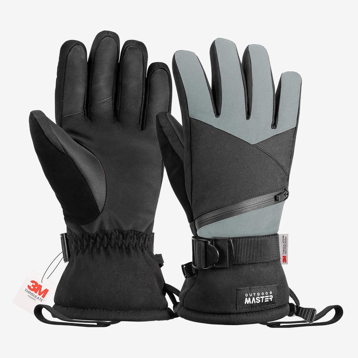 Gants de ski imperméables 3M Thinsulate pour hommes et femmes