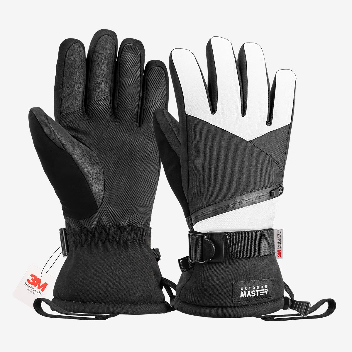 Gants de ski imperméables 3M Thinsulate pour hommes et femmes