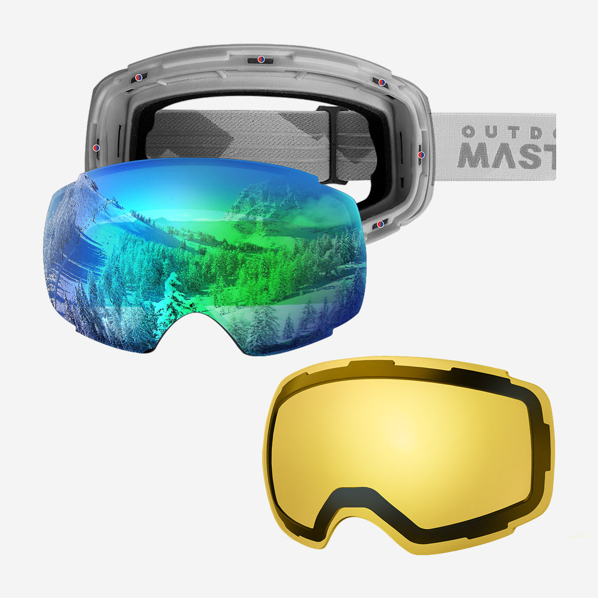Pack lunettes de ski PRO + verres