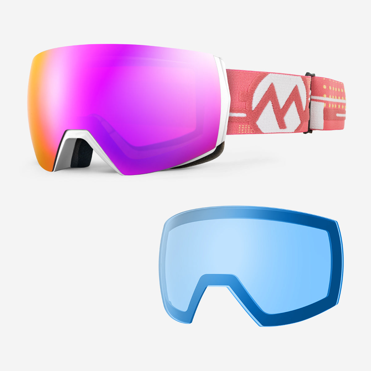 Ensemble lunettes de ski ULTRA + verres