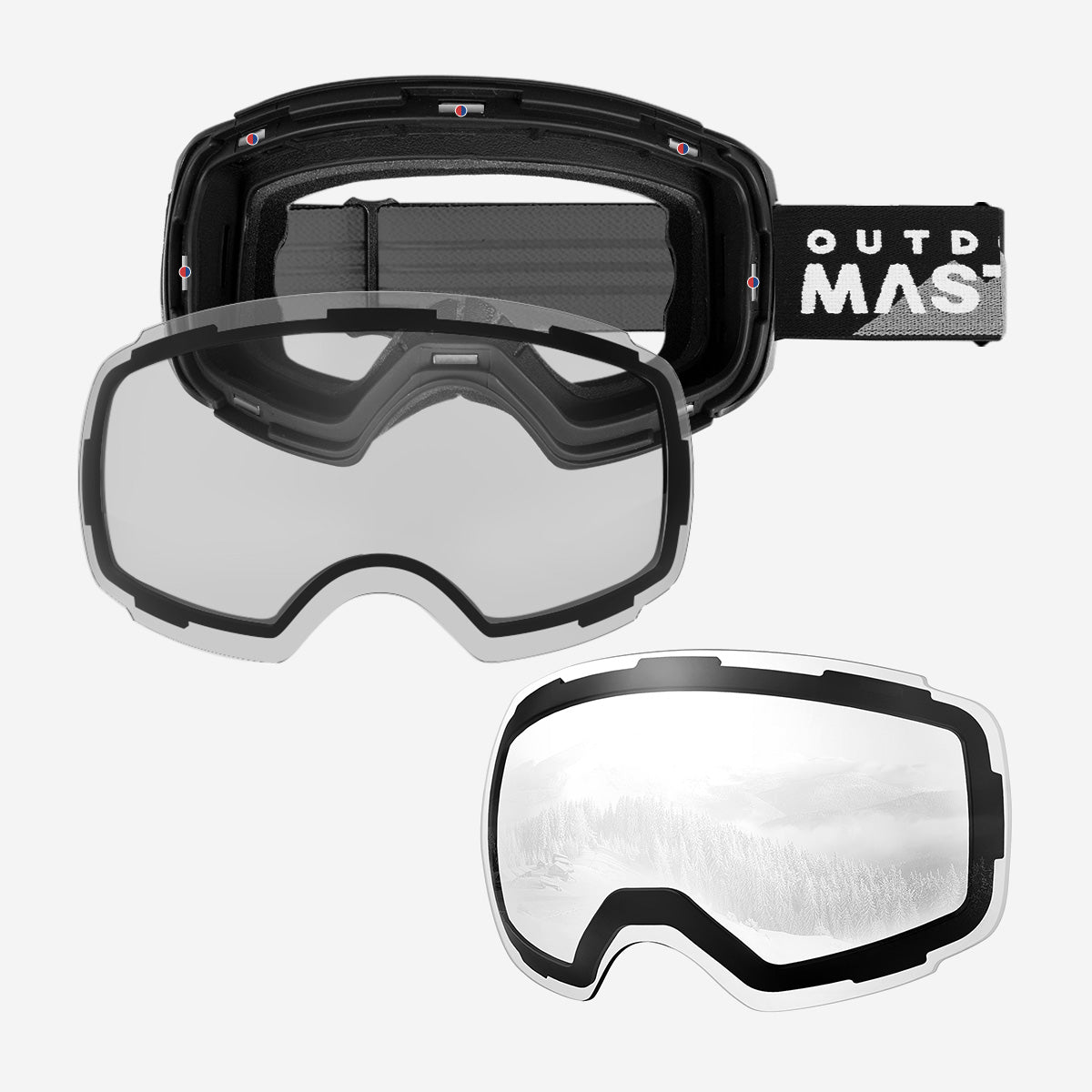 Pack lunettes de ski PRO + verres