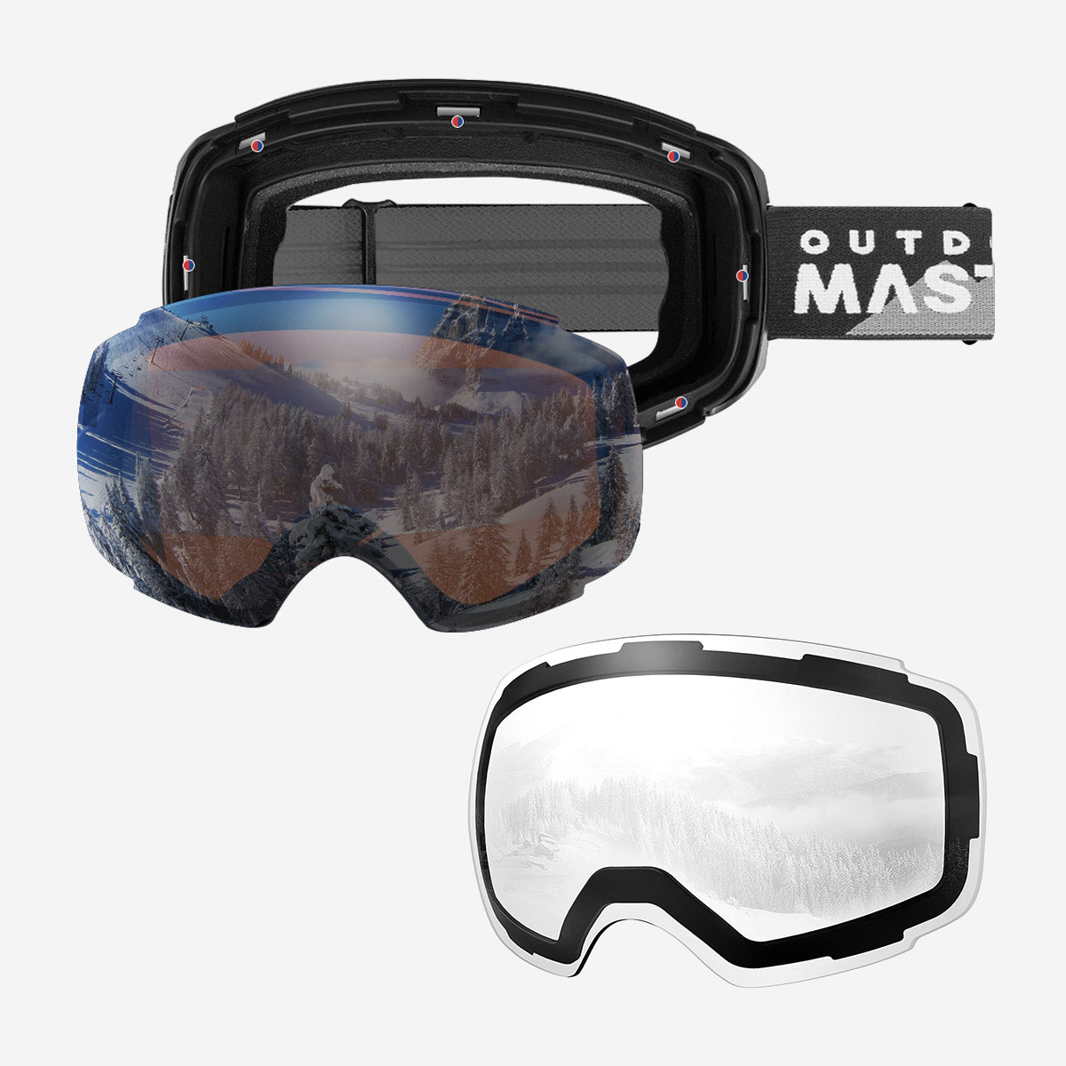Pack lunettes de ski PRO + verres