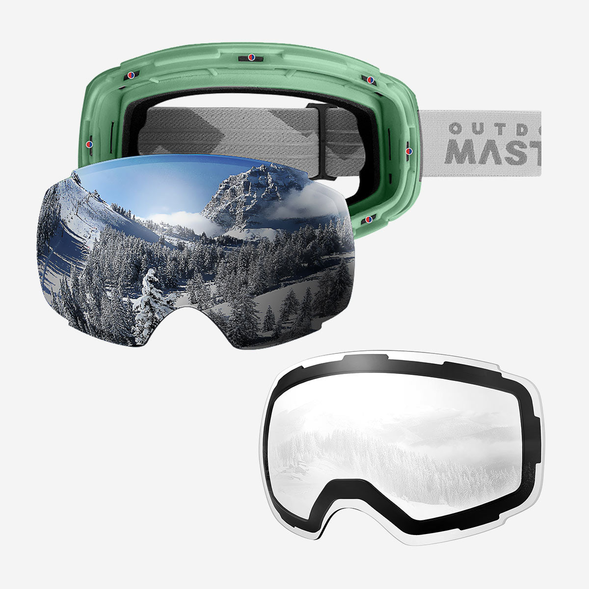 Pack lunettes de ski PRO + verres