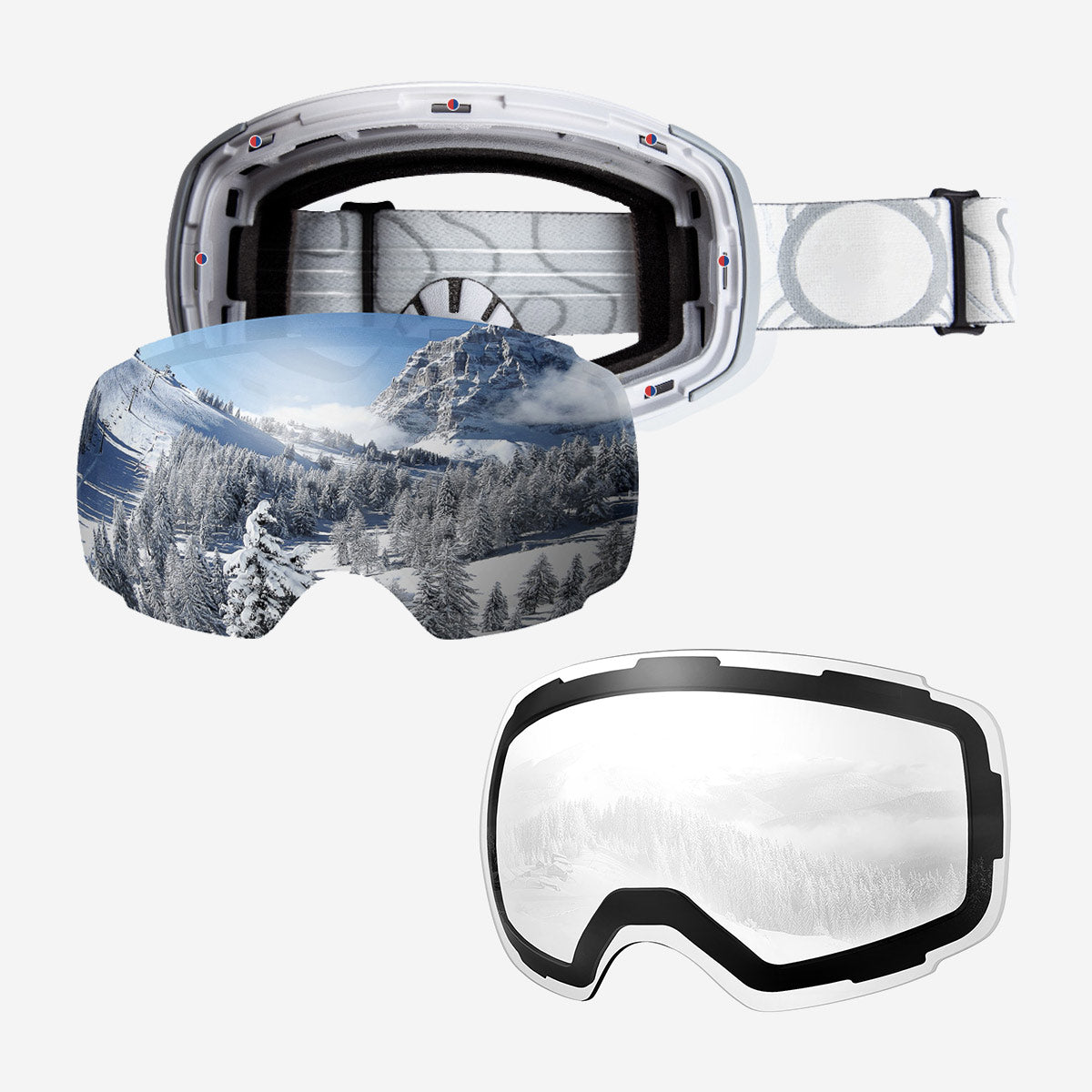 Pack lunettes de ski PRO + verres