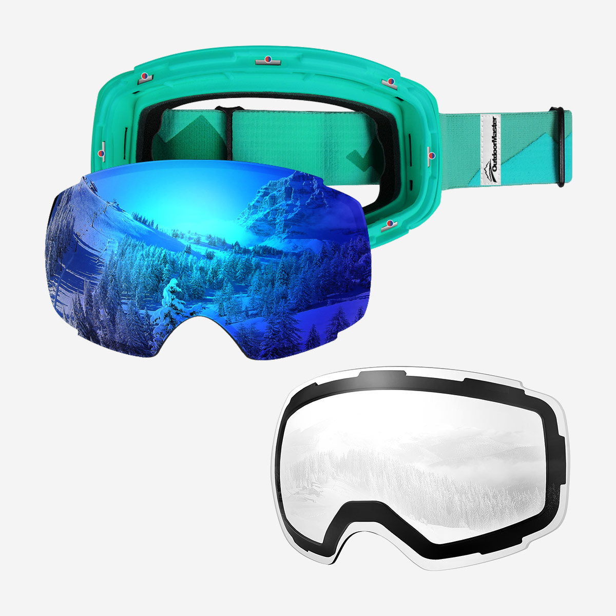 Pack lunettes de ski PRO + verres