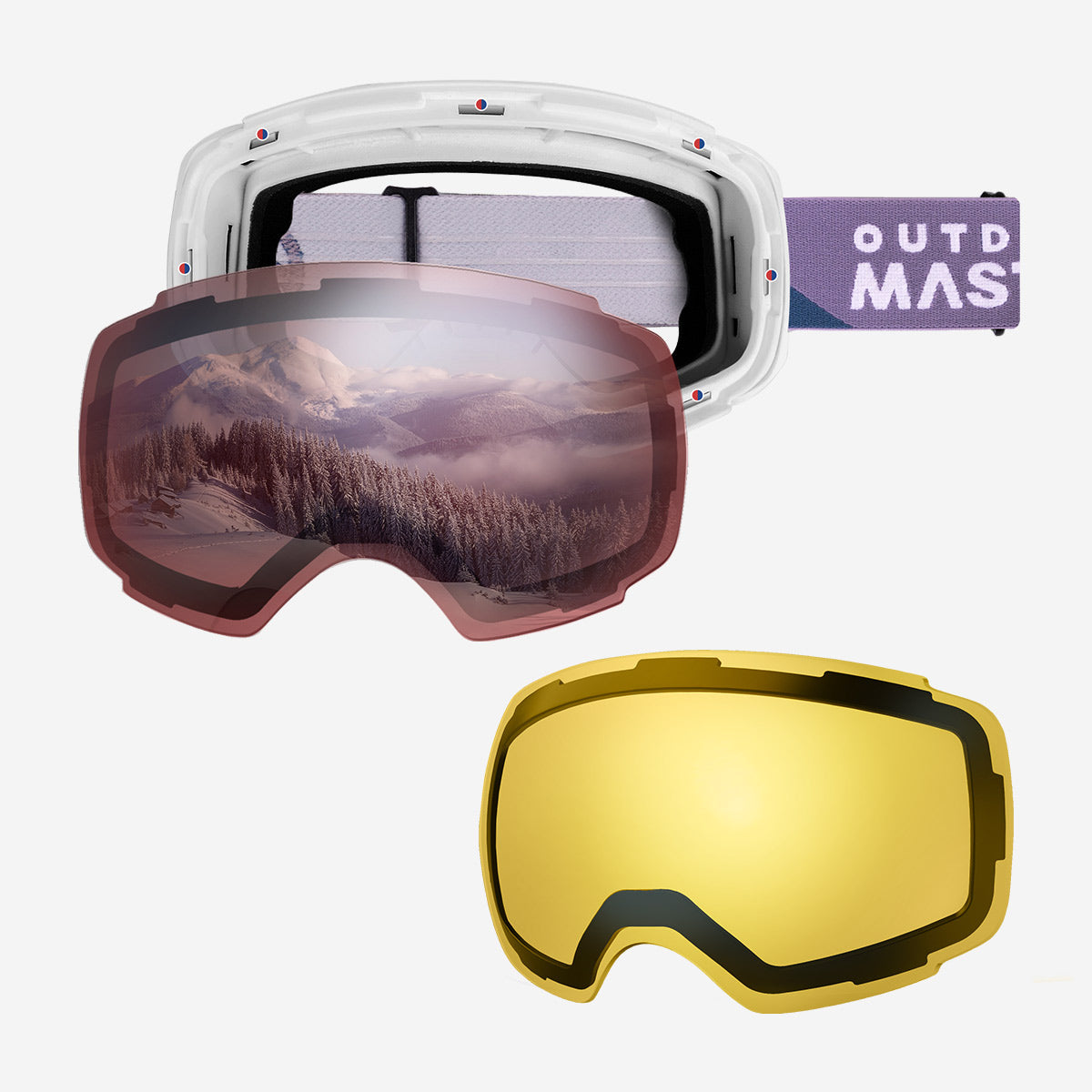 Pack lunettes de ski PRO + verres