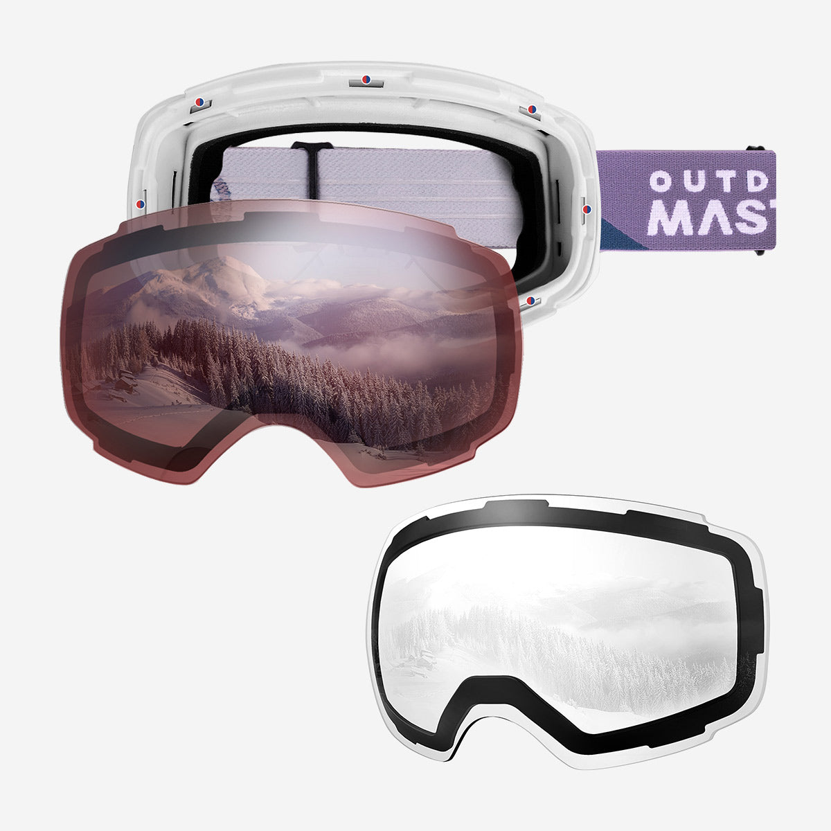 Pack lunettes de ski PRO + verres