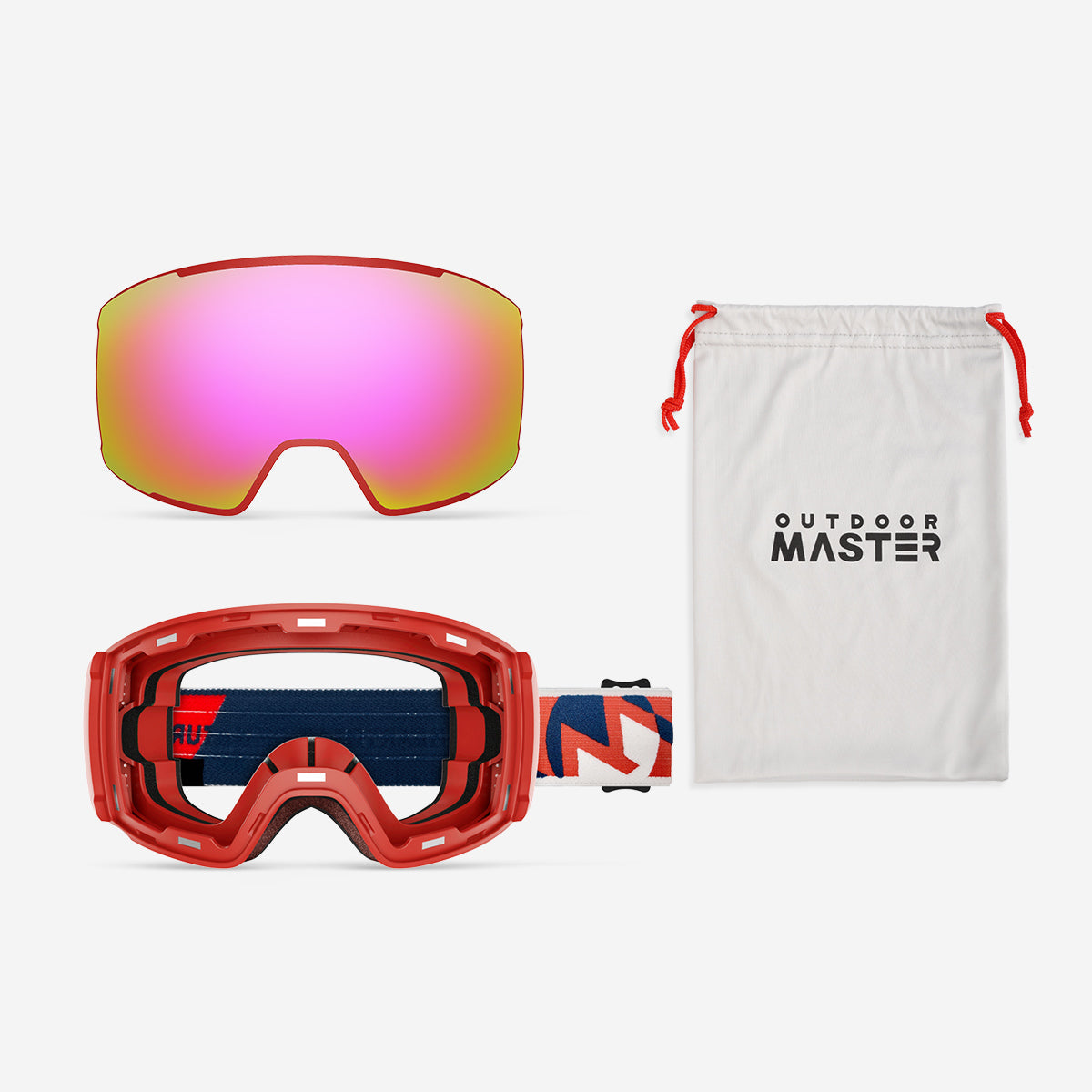 Ensemble lunettes de ski VISION + verres