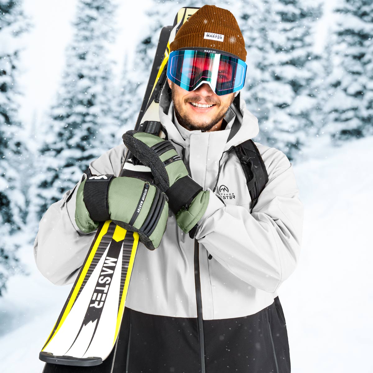 Mittaines à ski imperméables 3M & KEVLAR pour Hommes et Femmes