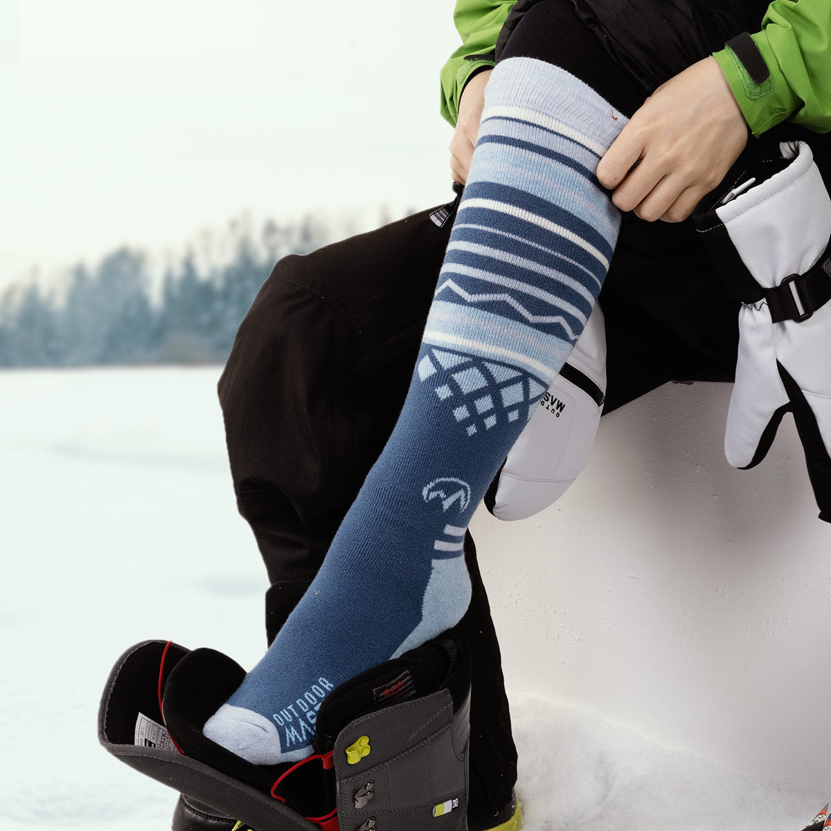 Chaussettes de Ski en Laine Mérinos