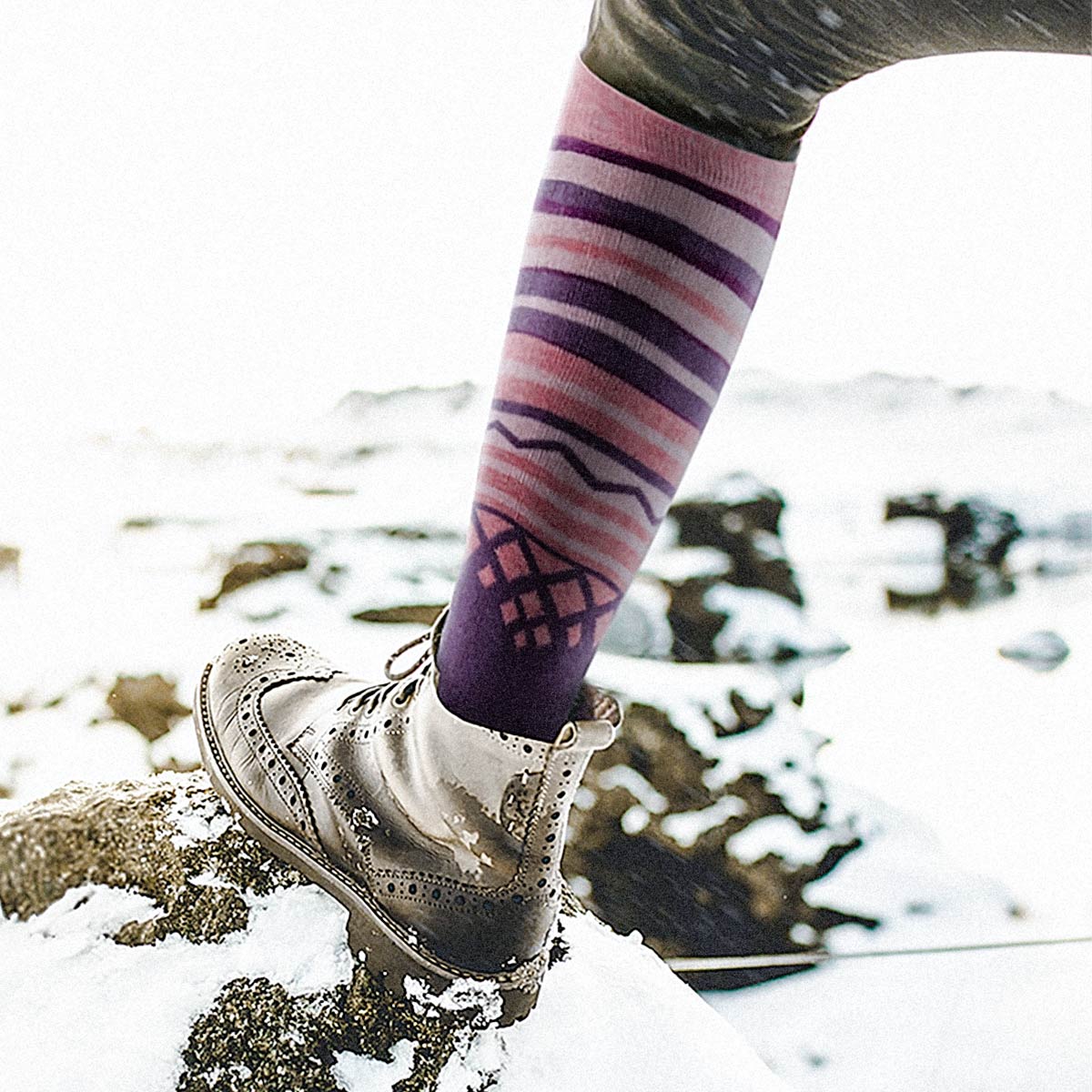 Chaussettes de Ski en Laine Mérinos