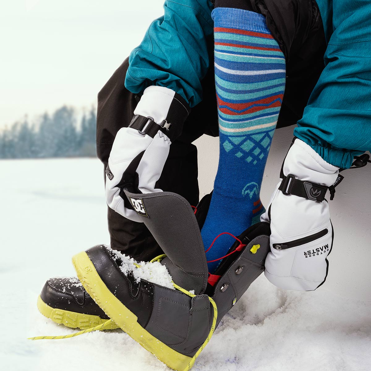 Chaussettes de Ski en Laine Mérinos