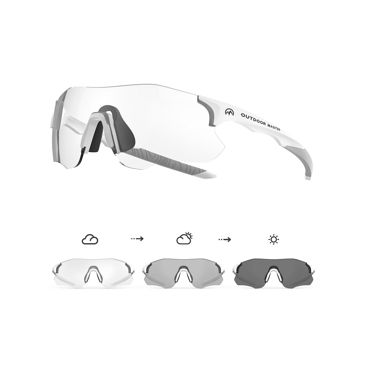 HAWKSHARP HD Lunettes de soleil de sport photochromiques