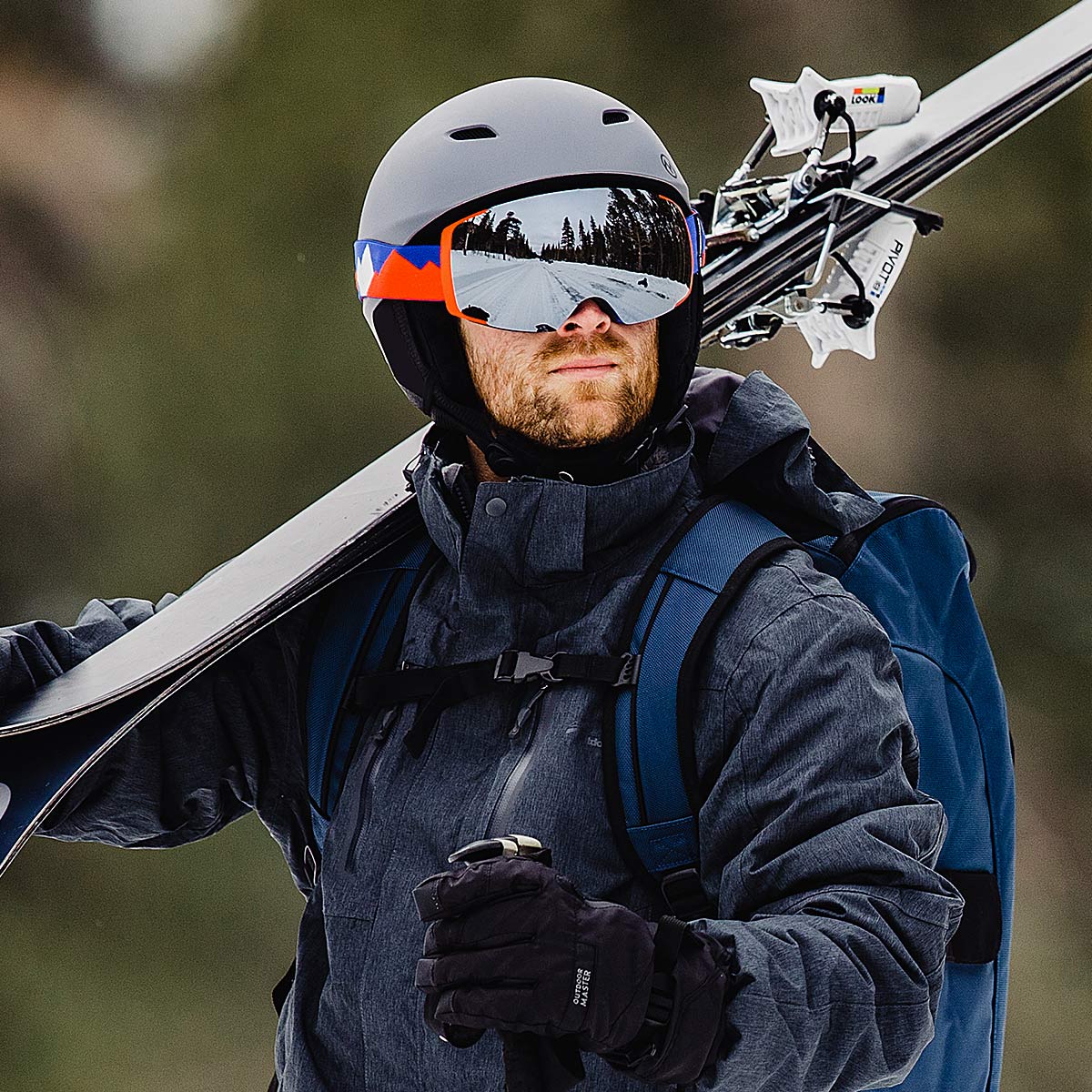Casque De Ski OutdoorMaster Kelvin (taille L) - Gris - Homme/Femme/Enfant