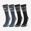 Lot de 4 paires de chaussettes de ski en laine mérinos