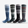 Lot de 4 paires de chaussettes de ski en laine mérinos