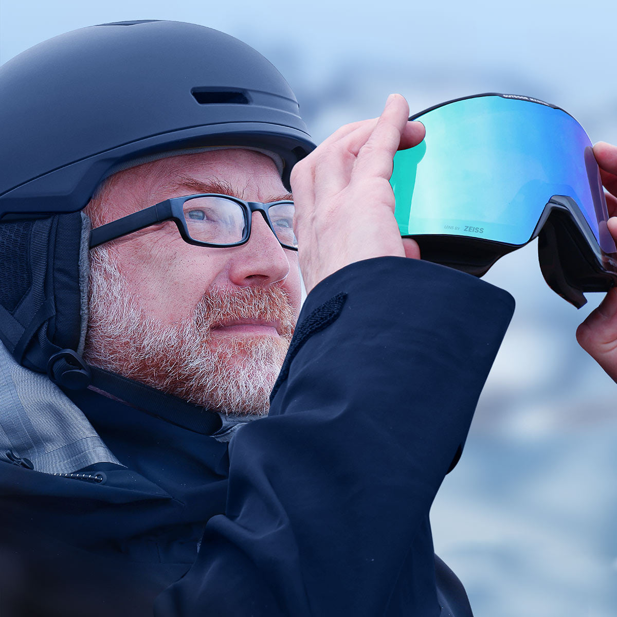Masque de ski FALCON coupe asiatique verre cylindrique ZEISS