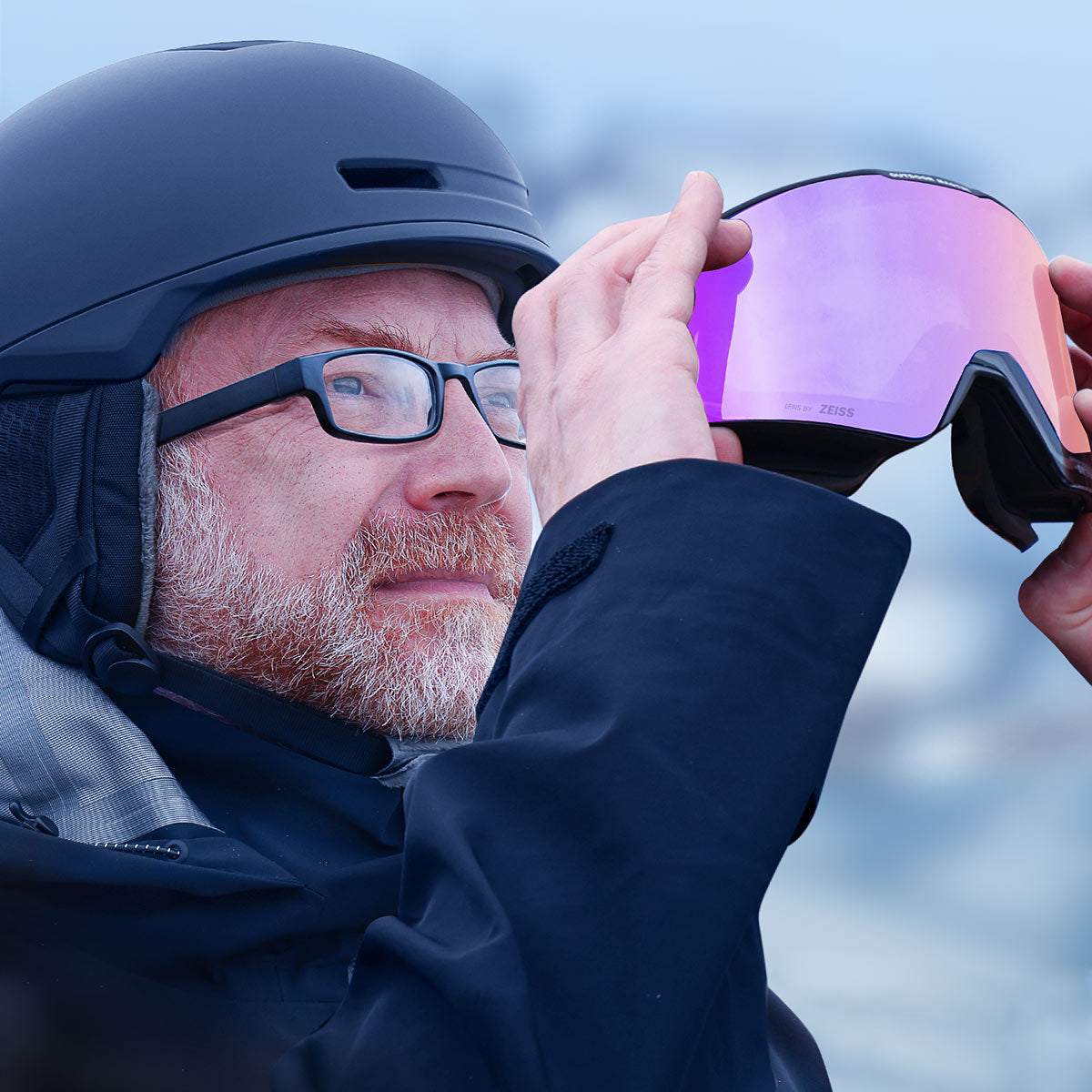 Masque de ski FALCON coupe asiatique verre cylindrique ZEISS