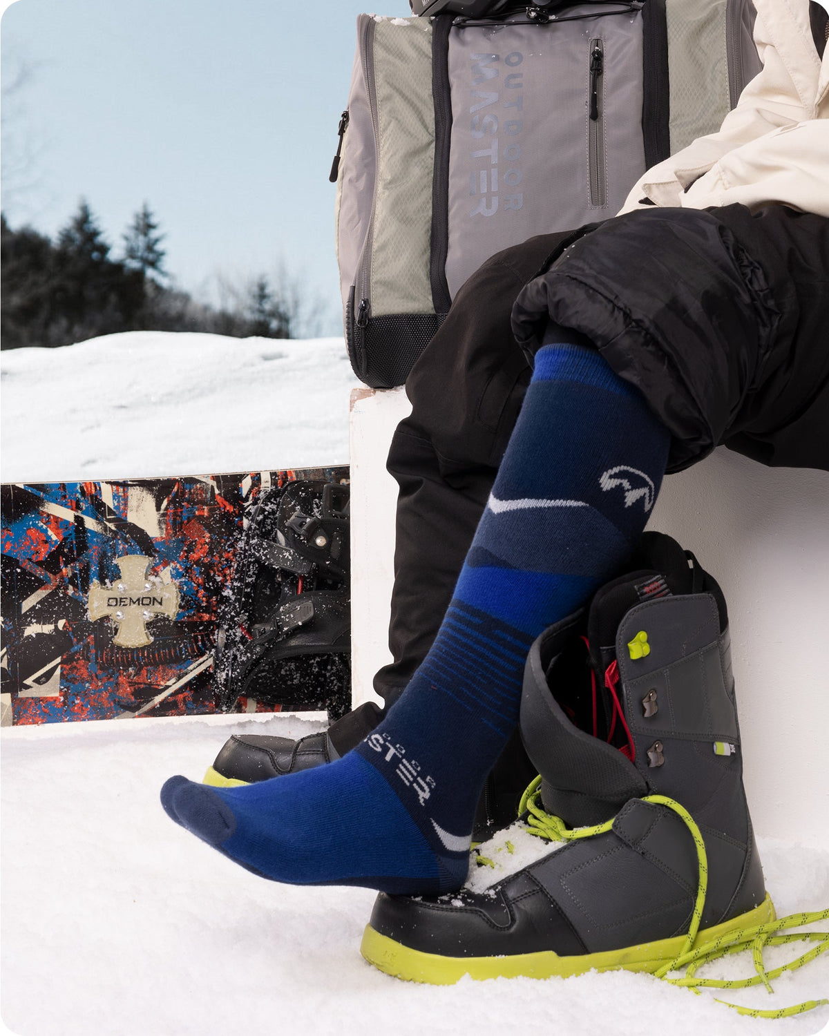 Chaussettes de Ski en Coton pour Hommes