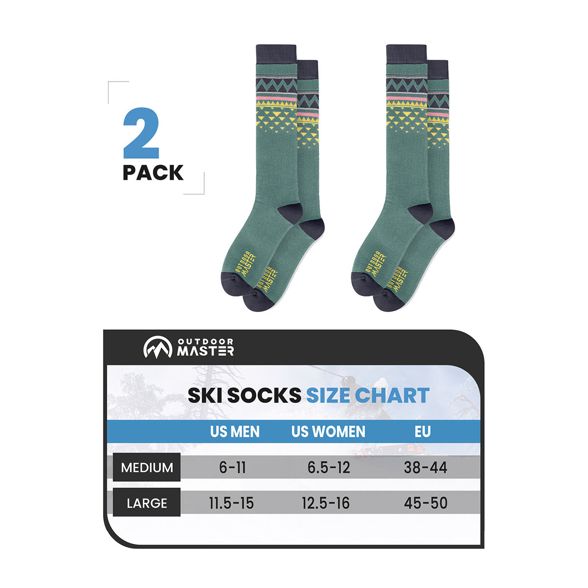 Chaussettes de Snowboard en Coton