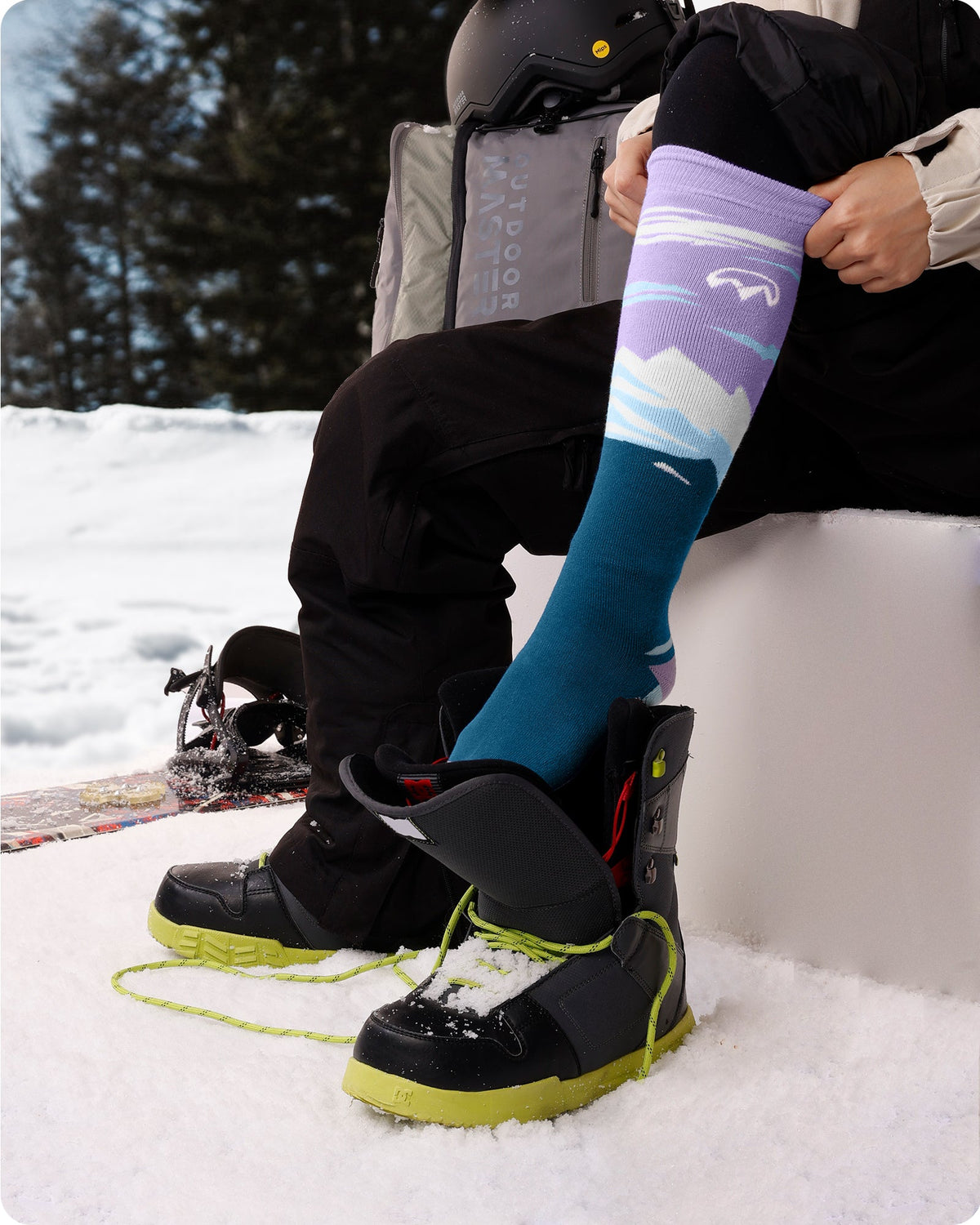 Chaussettes de Ski en Coton pour Femmes