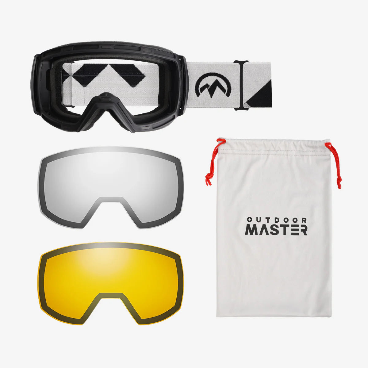 Ensemble lunettes de ski photochromiques ULTRA + Verres