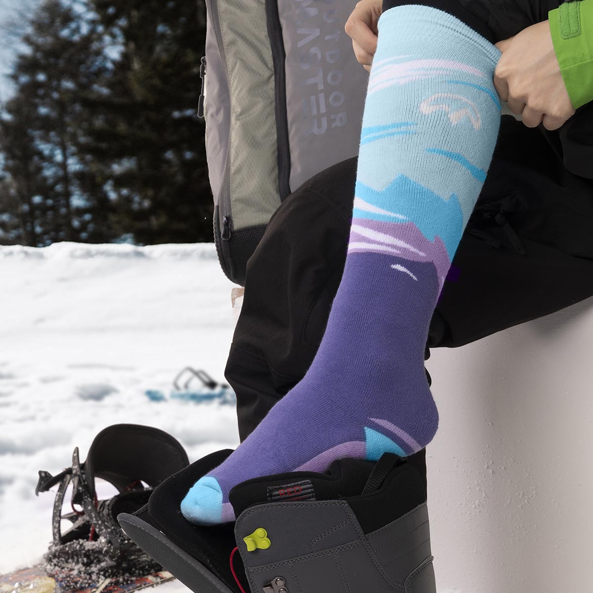 Chaussettes de Ski en Coton pour Femmes