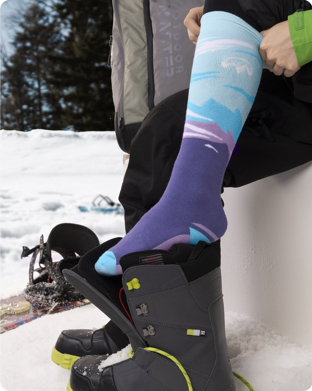 Chaussettes de Ski en Coton pour Femmes