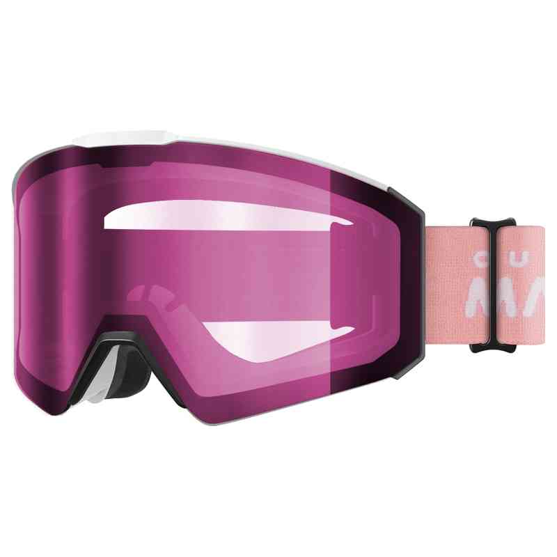 Masque De Ski OTG Pour Enfants 6-14 Ans - Anti-buée, 100% UV400 - Compatible Avec Les Lunettes Et Les Casques - 6
