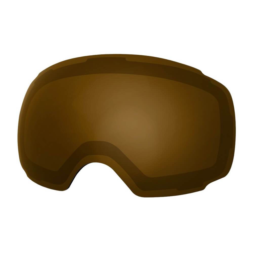 REPLACEMENT LENS BASIC - For Goggles Pro Series - 20+ Different Lens - 100% UV400 Protection OutdoorMasterShop VLT 25% Brown - Polarized