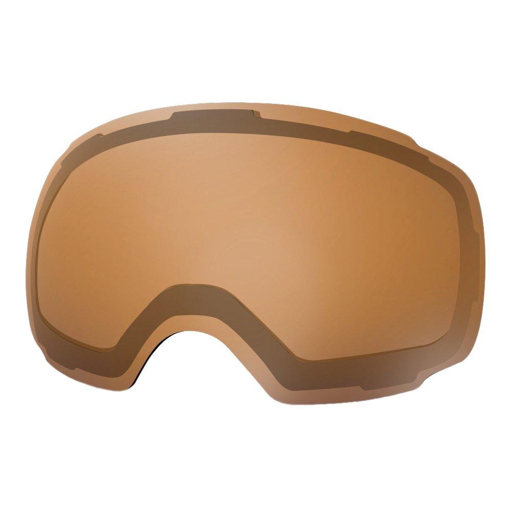 REPLACEMENT LENS BASIC - For Goggles Pro Series - 20+ Different Lens - 100% UV400 Protection OutdoorMasterShop VLT 24% Orange Lens
