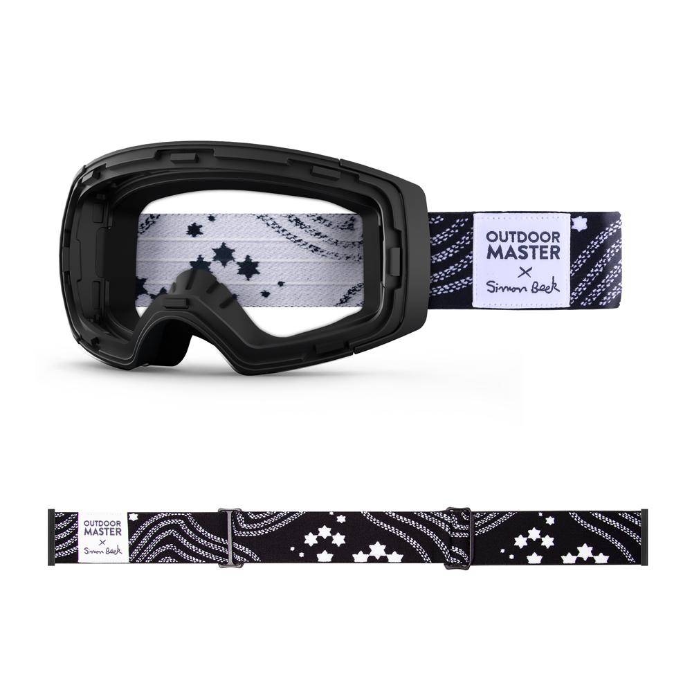 Outdoormaster x Simon Beck Goggles Frame & Strap - Limited Edition Not Including Lens OutdoorMaster STAR ROAD-BLACK